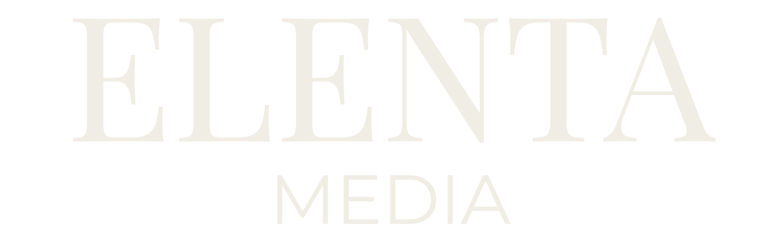 elenta media logo negativ